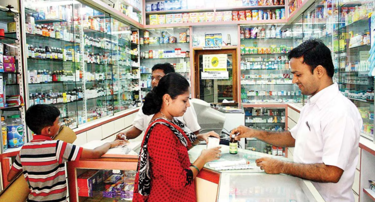 Highly Profitable pharmacy for sale with daily footfall of customers around 400+ due to our prime location